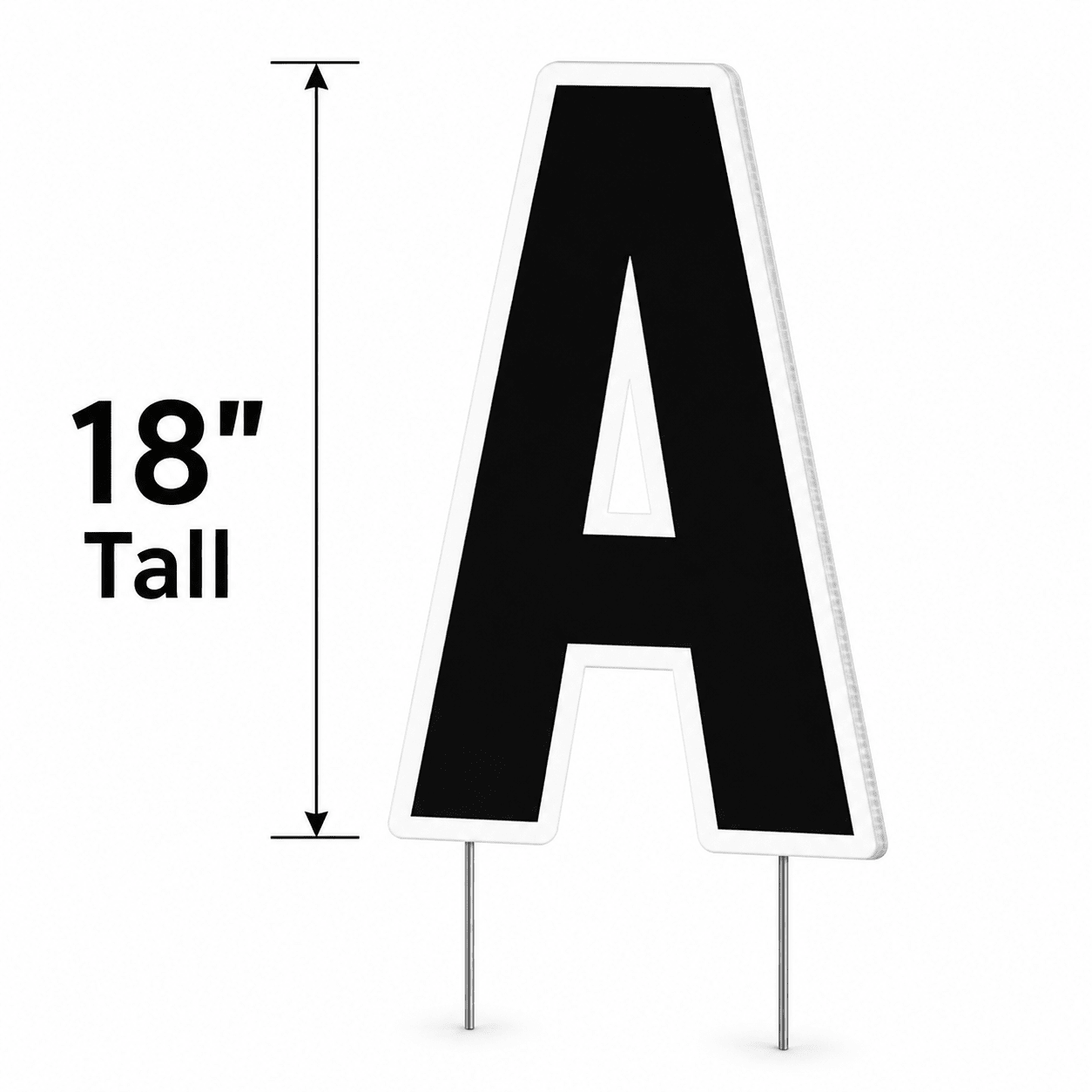 22.75" Bebas Solid Color Alphabet Set Yard Letter Set - 26 pcs