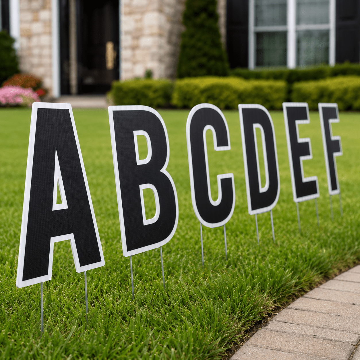 22.75" Bebas Solid Color Alphabet Set Yard Letter Set - 26 pcs