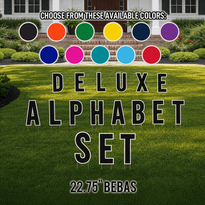 22.75" Bebas Solid Color Deluxe Alphabet Set - 130 pcs