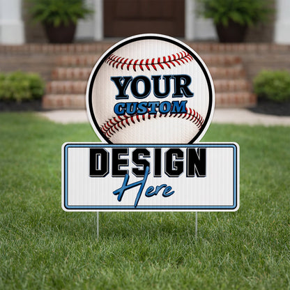 22x22" Circle with Rectangle Yard Sign