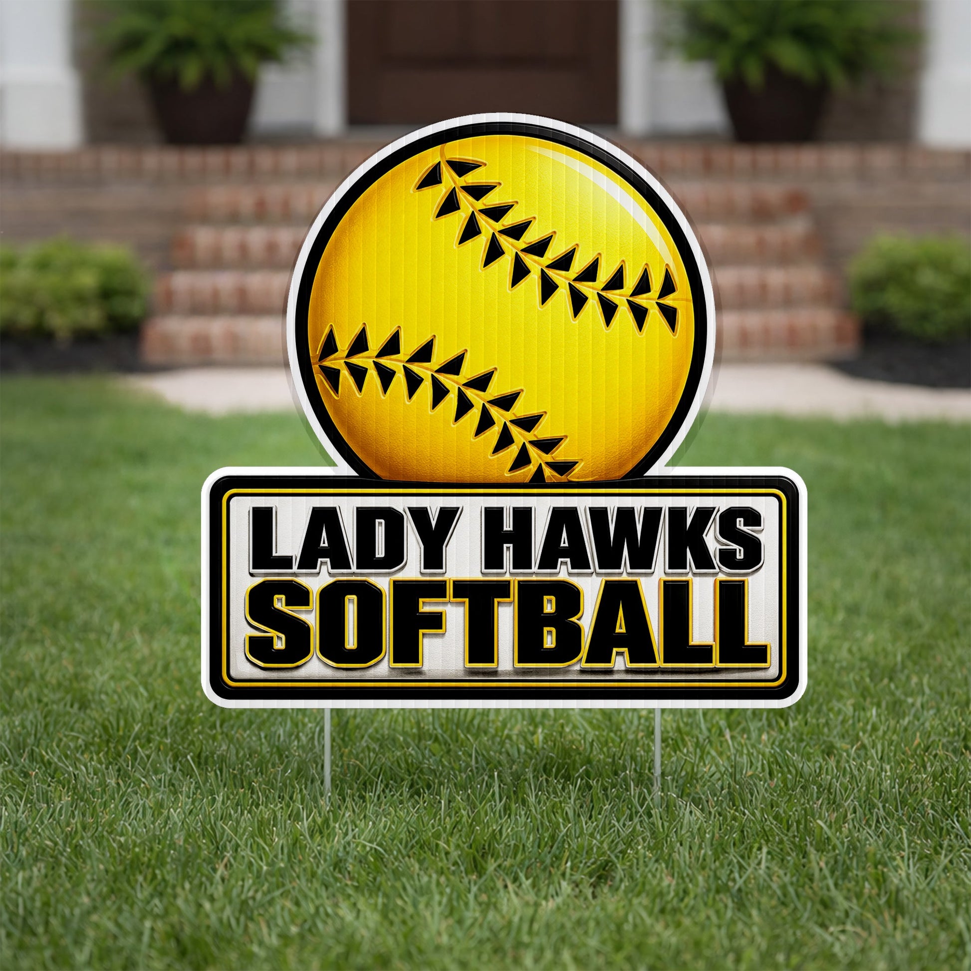 22x22" Circle with Rectangle Yard Sign