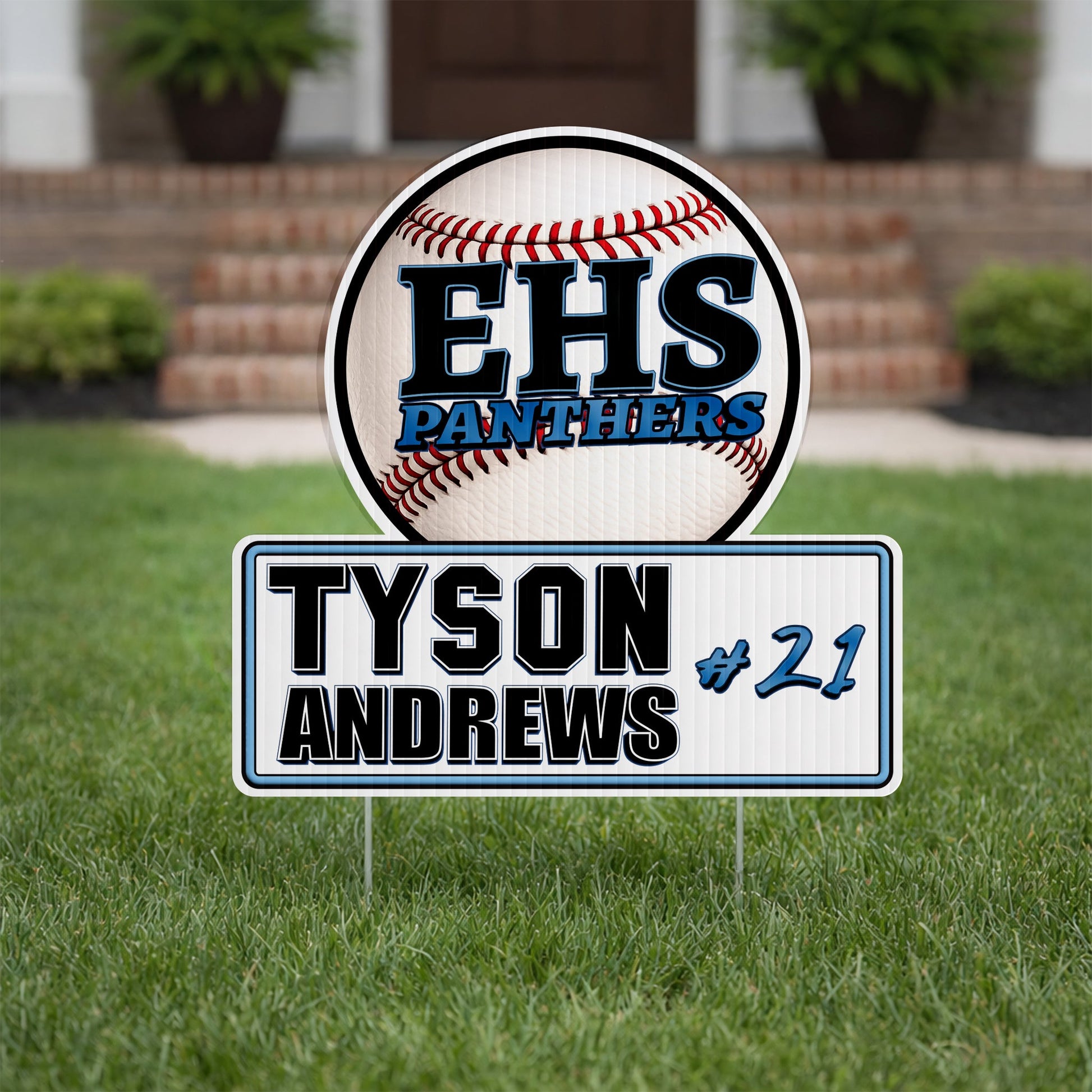 22x22" Circle with Rectangle Yard Sign