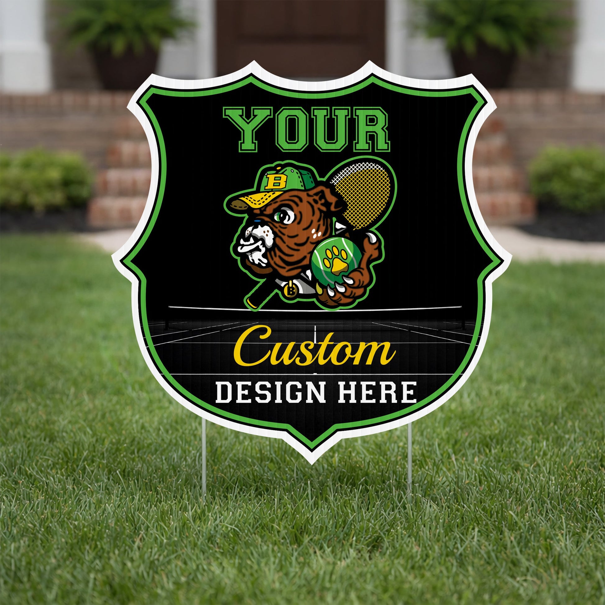 22x22" Custom Shield Shaped Yard Sign