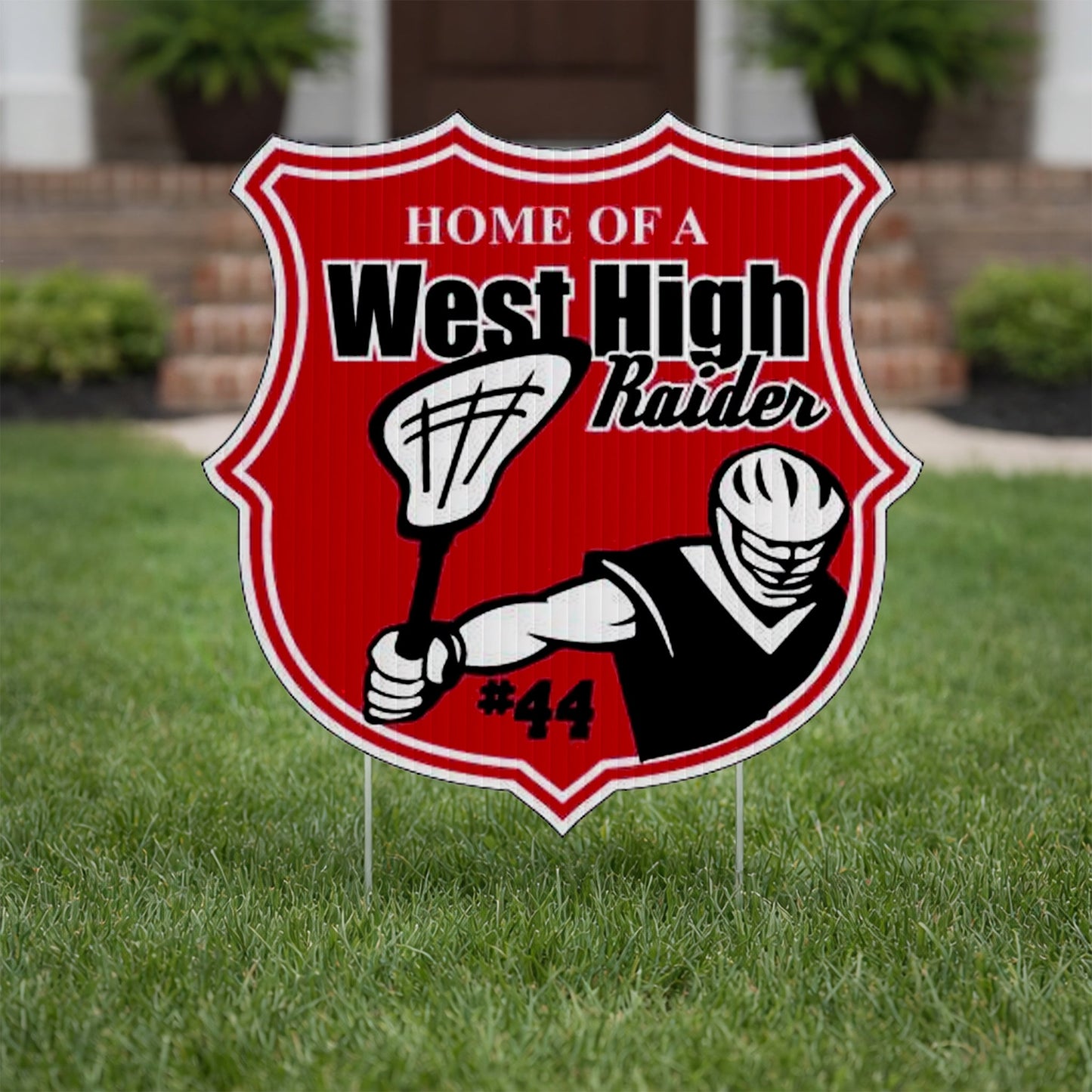 22x22" Custom Shield Shaped Yard Sign