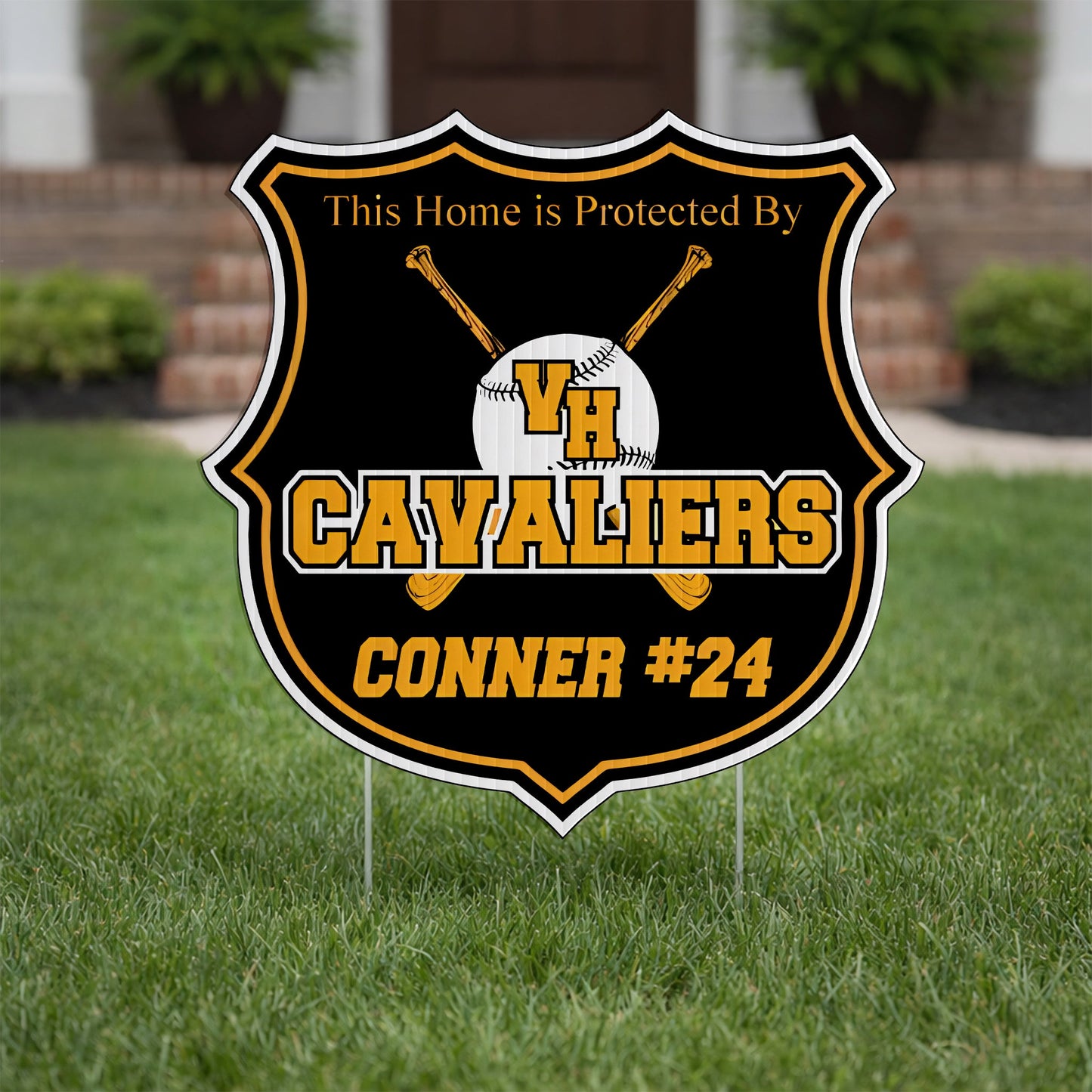 22x22" Custom Shield Shaped Yard Sign