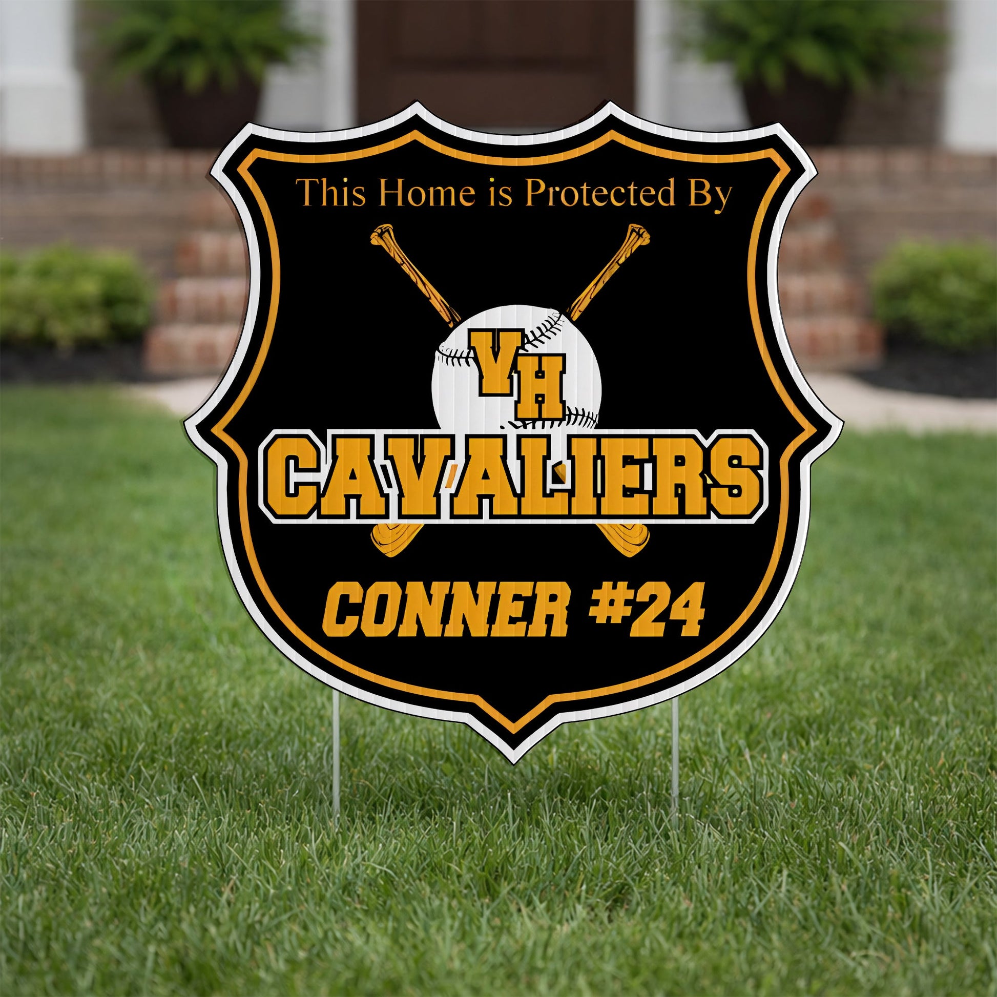 22x22" Custom Shield Shaped Yard Sign