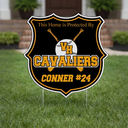 22x22" Custom Shield Shaped Yard Sign