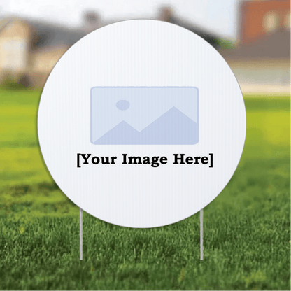 23.5" Sheriff Round Yard Sign, Two - Sided, Includes 24" EZ Stakes