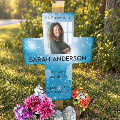 24"x33" Roadside Memorial Cross Sign
