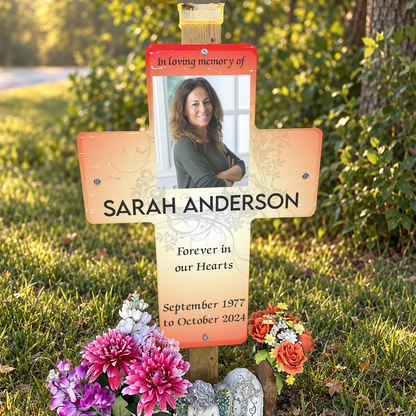 24"x33" Roadside Memorial Cross Sign