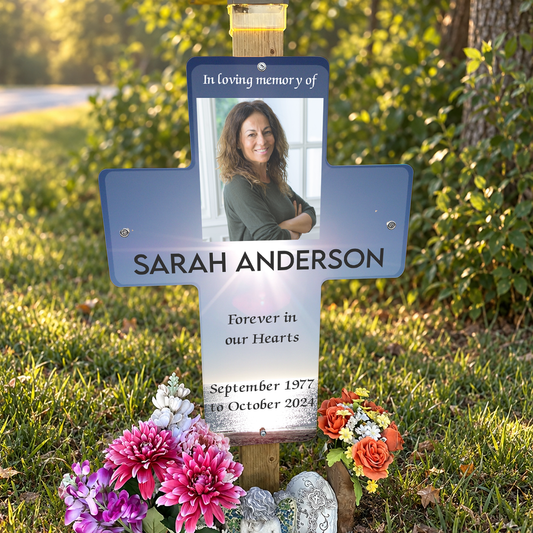 24"x33" Roadside Memorial Cross Sign