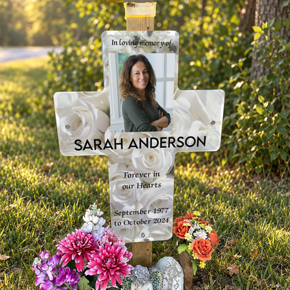 24"x33" Roadside Memorial Cross Sign