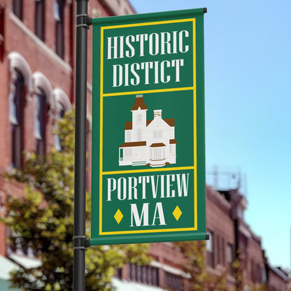 24"x36" Main Street Pole Banner, Historic District