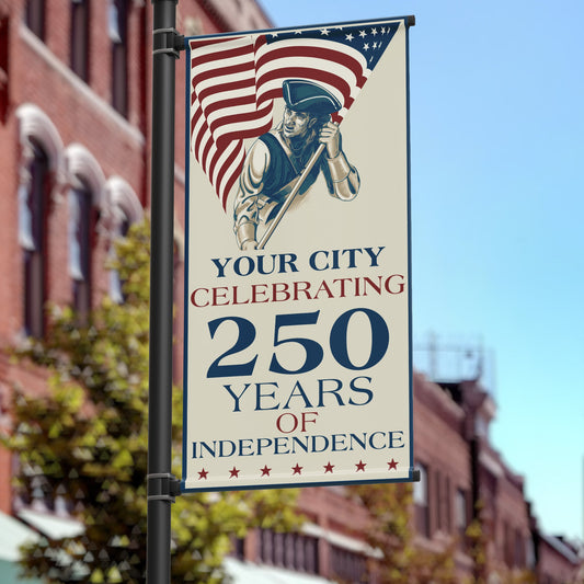 24"x48" America's 250th Pole Banner, Minuteman