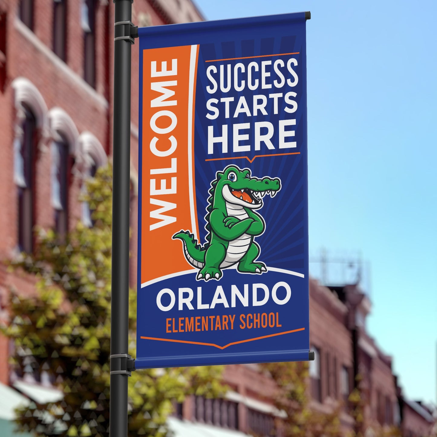 24"x48" Custom School Pole Banner