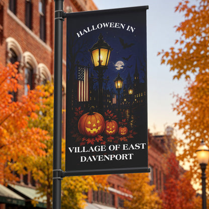 24"x48" Halloween Pole Banner, Hometown Halloween