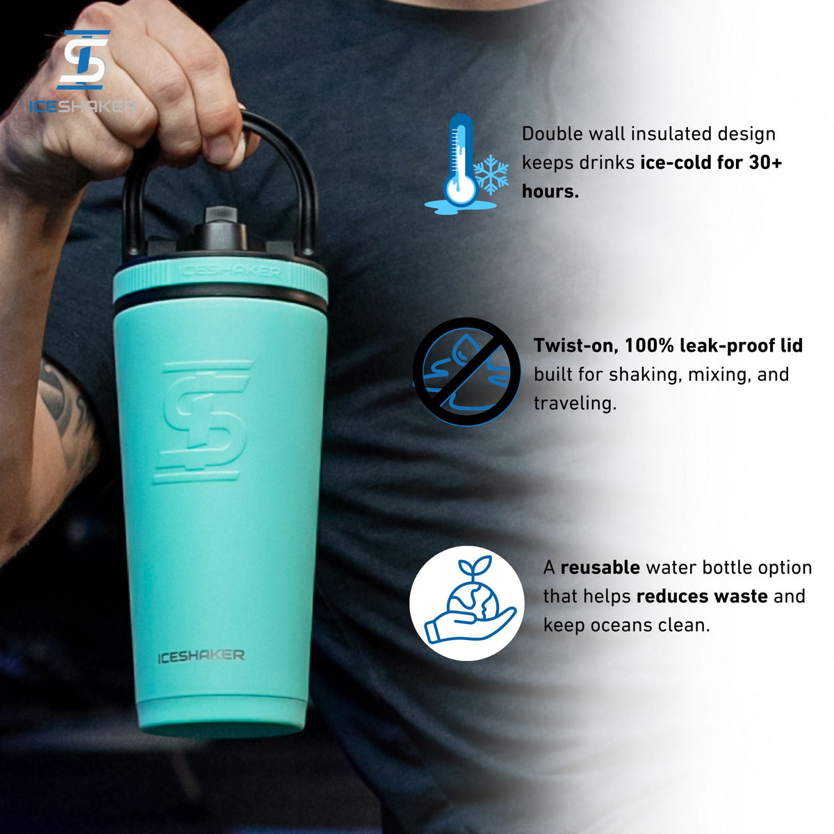 Officially Licensed Seattle Kraken 26oz Ice Shaker