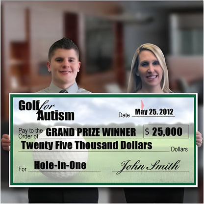 2'x4' Custom Oversized Golf Tournament Check