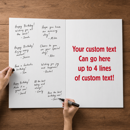3' Custom Giant Birthday Presents & Balloons Greeting Card