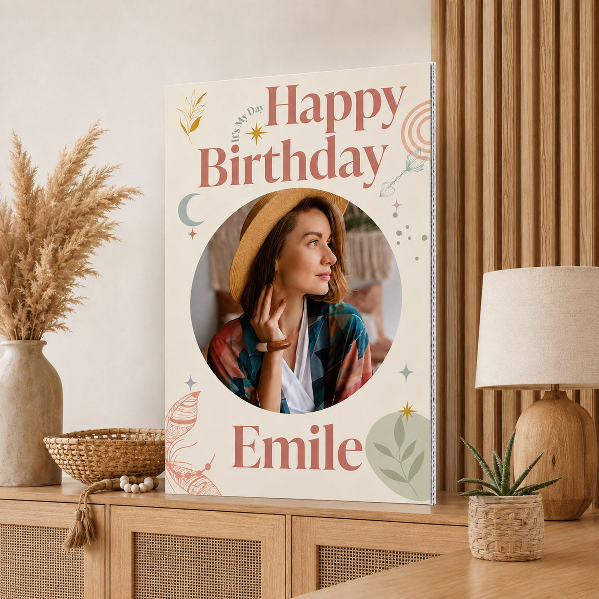 3 Foot Jumbo Custom Birthday Card with Photo & Personalized Message