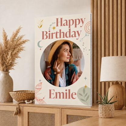 3 Foot Jumbo Custom Birthday Card with Photo & Personalized Message
