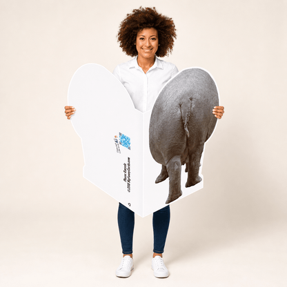 3' Giant Hippo Birthday Greeting Card