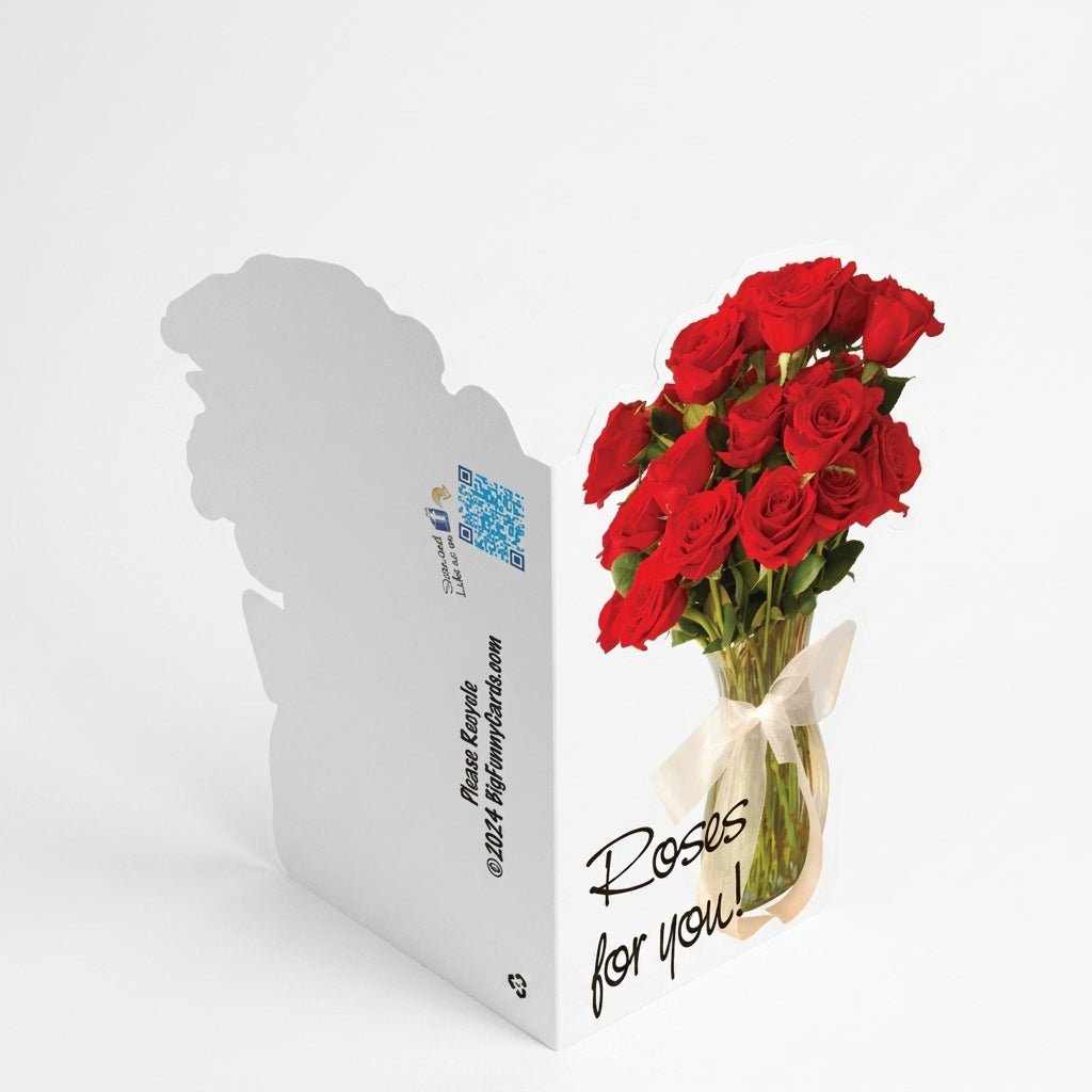 3' Giant Mother's Day Roses Shaped Greeting Card