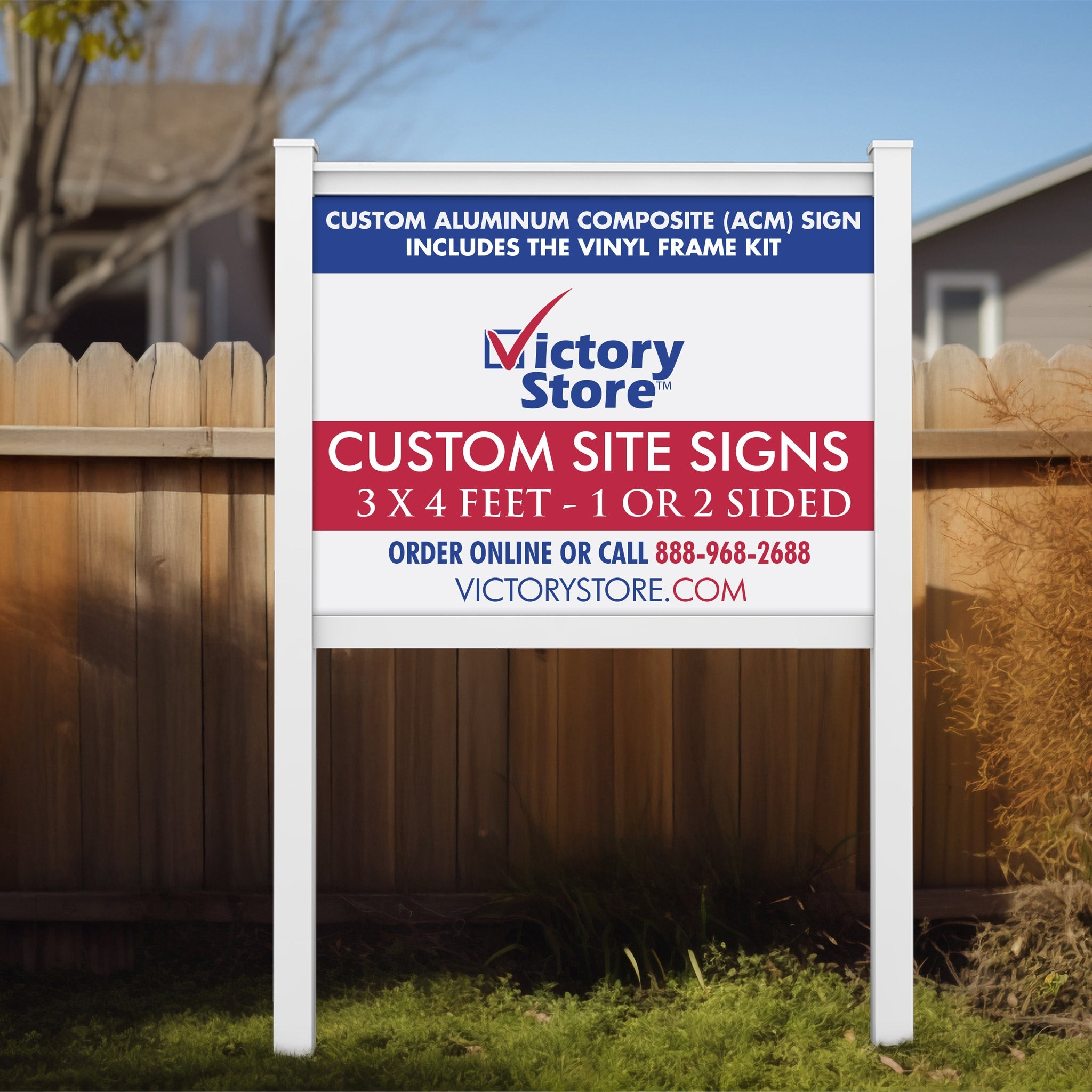 Metal Sign Frames Real Estate Yard Sign Frames & Stakes | VictoryStore.com