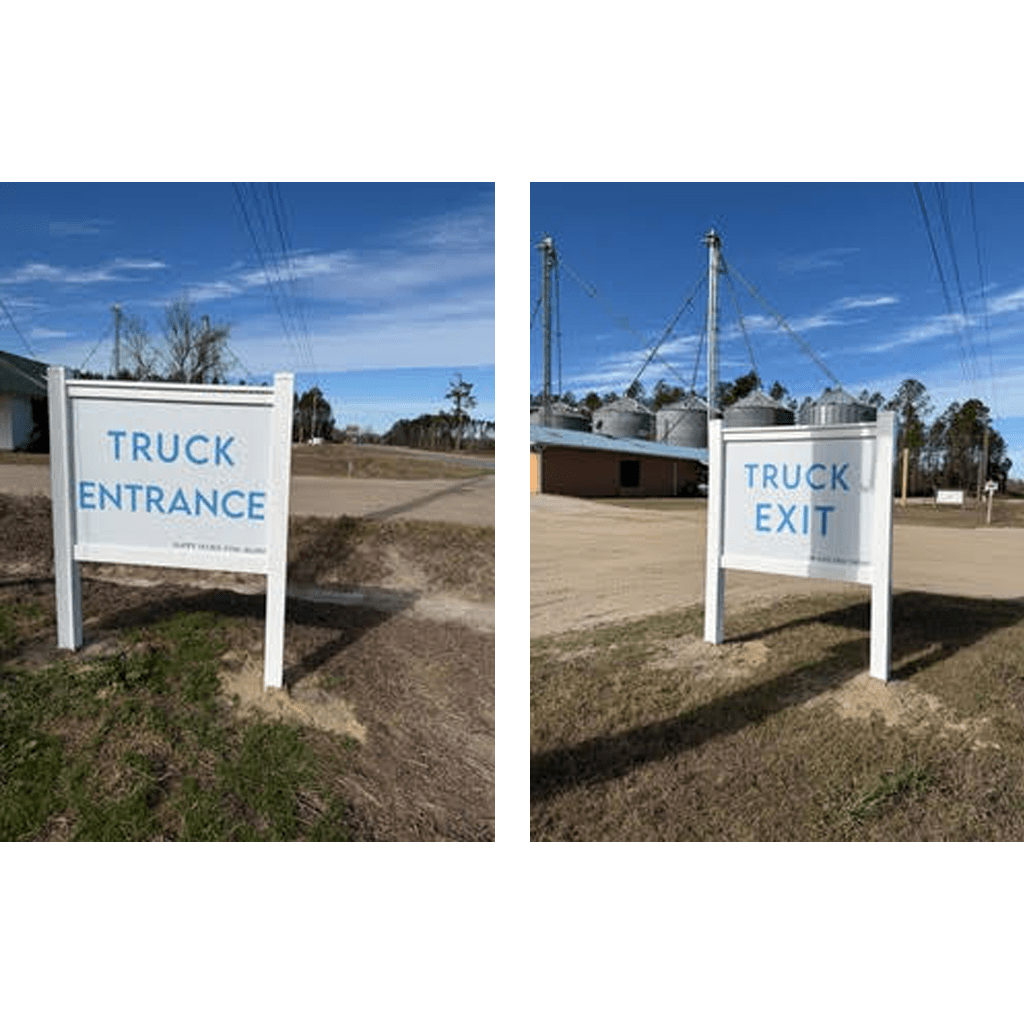 3' x 4' Aluminum Composite Sign with Durable Vinyl Frame Kit | Sturdy 3mm Rails