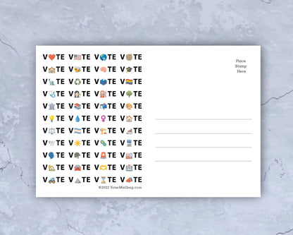 Voter Postcard Variety Pack – 125 Bulk Postcards, 5 Designs