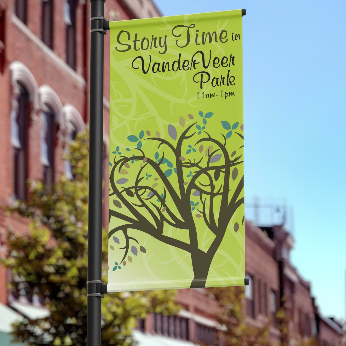 36"x72" Promotional Pole Banner, Park and Rec