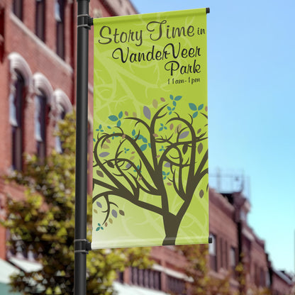 36"x72" Promotional Pole Banner, Park and Rec