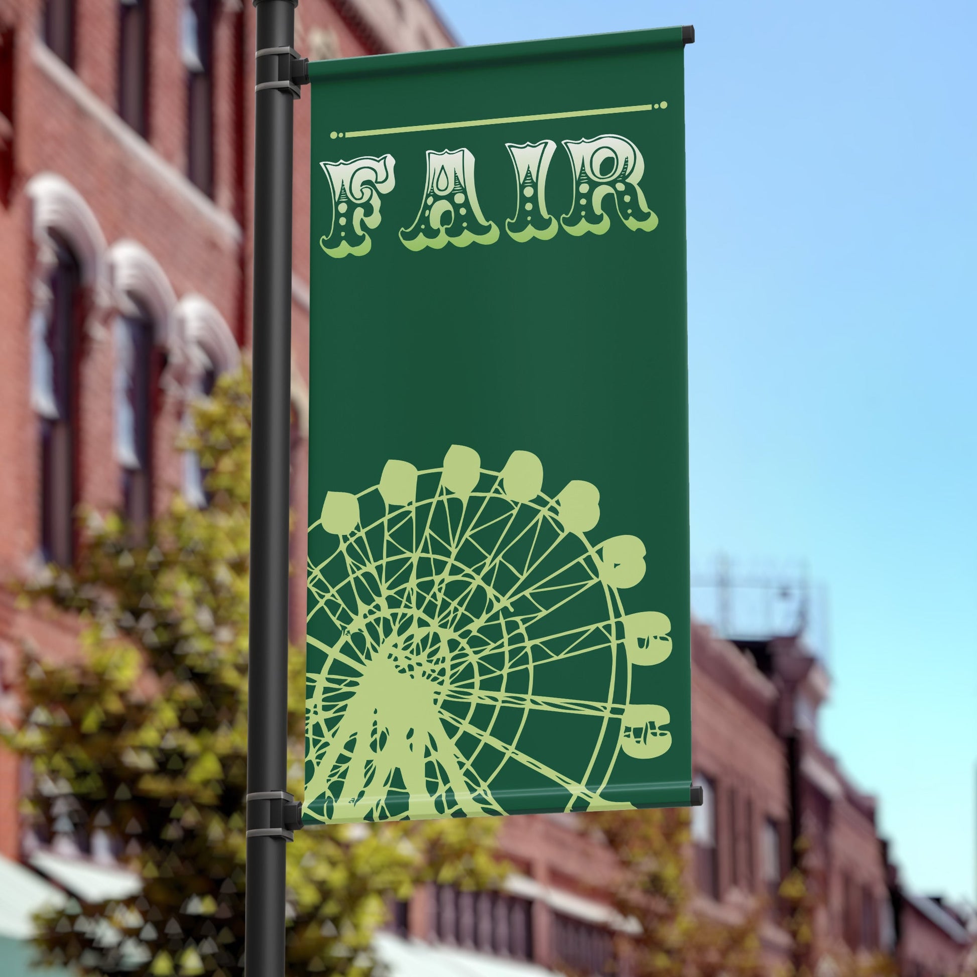 36"x90" Promotional Pole Banner, Fair