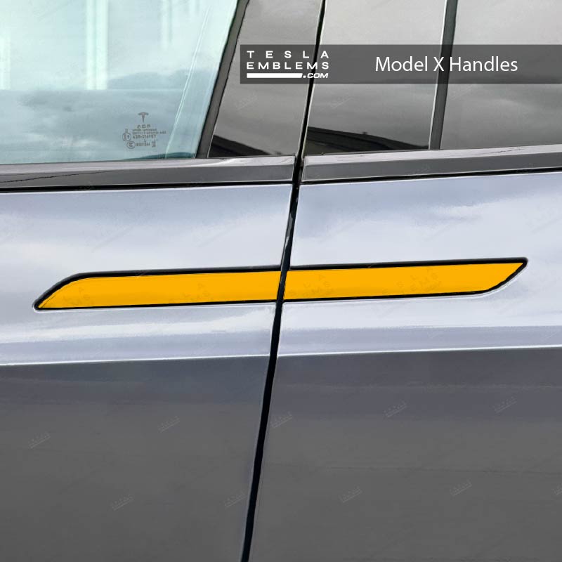 3M Gloss Sunflower Yellow Tesla Door Handle Decals (4pcs)