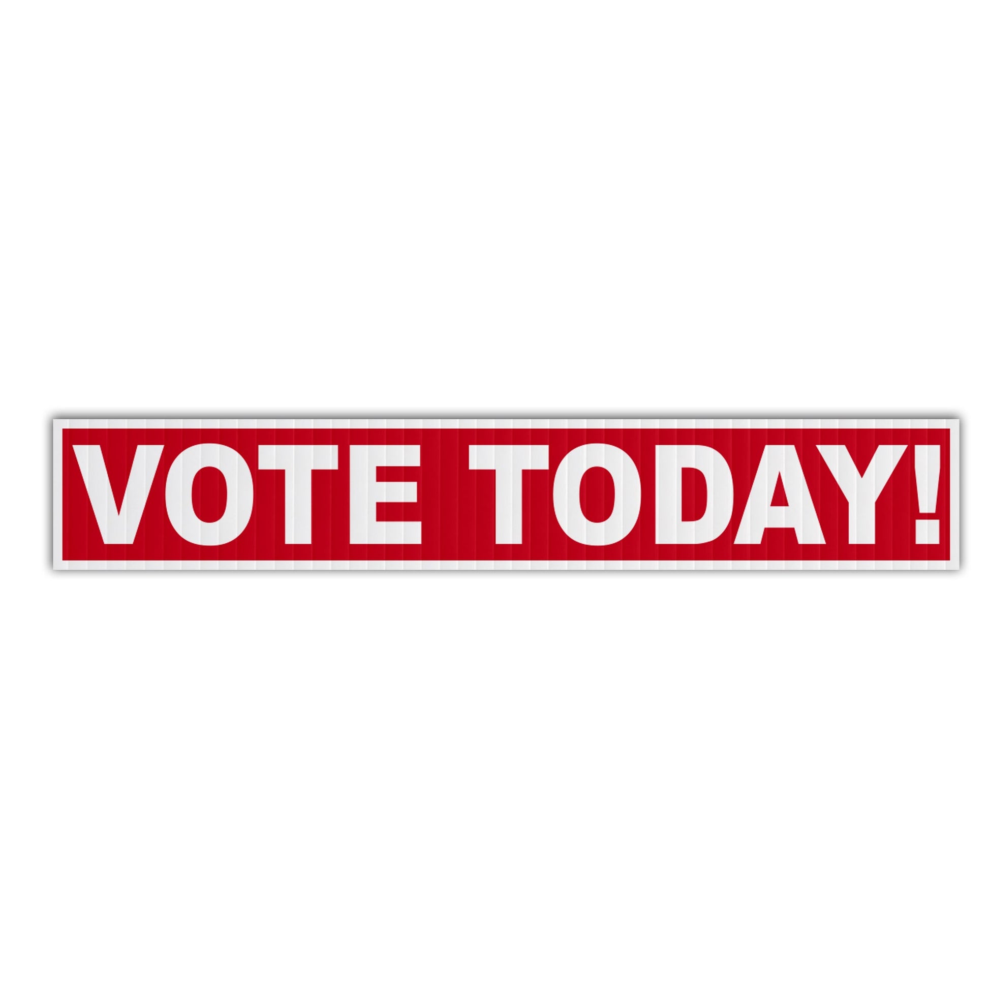 4"×24" Vote Today! Sign Topper - Corrugated Plastic Rider