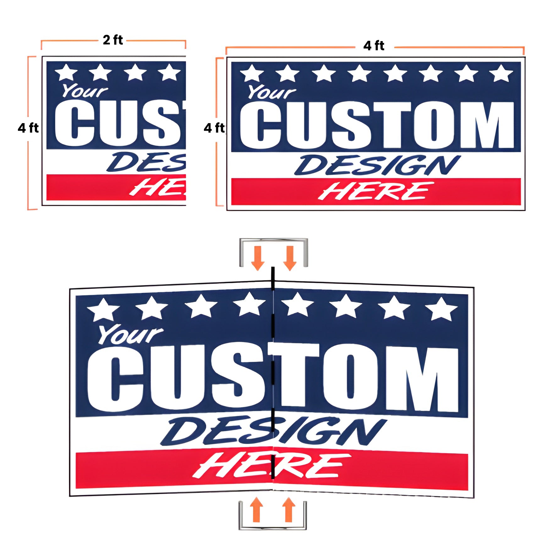 Custom Side Signage Custom Large Road Signs | 4'x4' | Fast & Cheap – VictoryStore.com