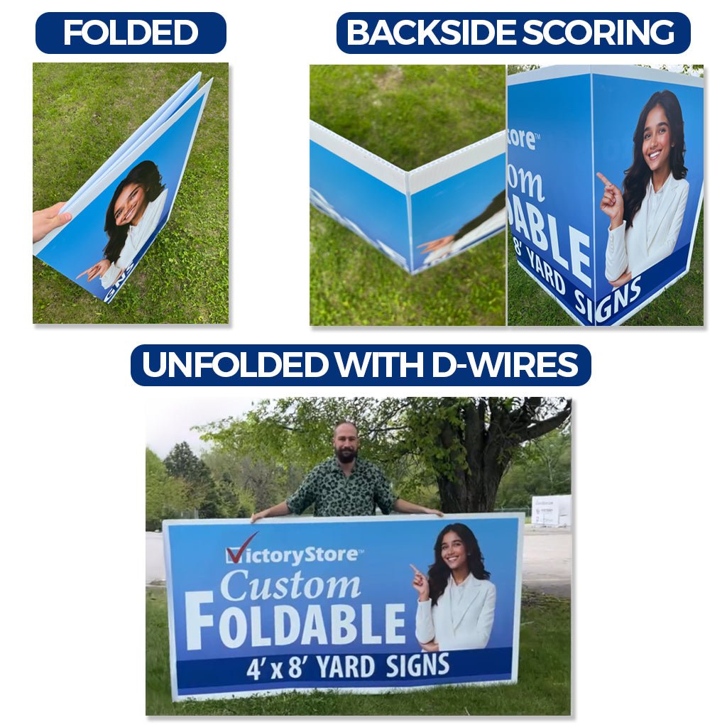 4'x8' Custom Foldable Highway & Road Sign