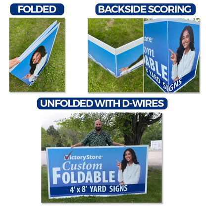 4'x8' Custom Foldable Highway & Road Sign