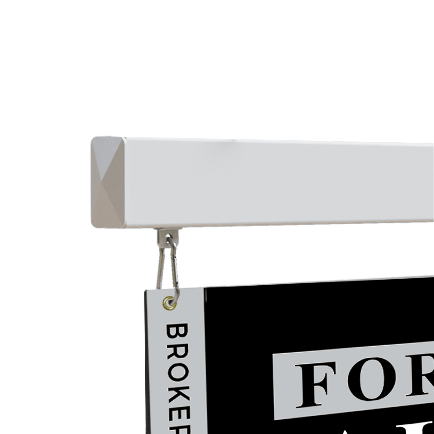 5ft Professional Real Estate Vinyl L - Frame Post 36" W, with Sliding Clips