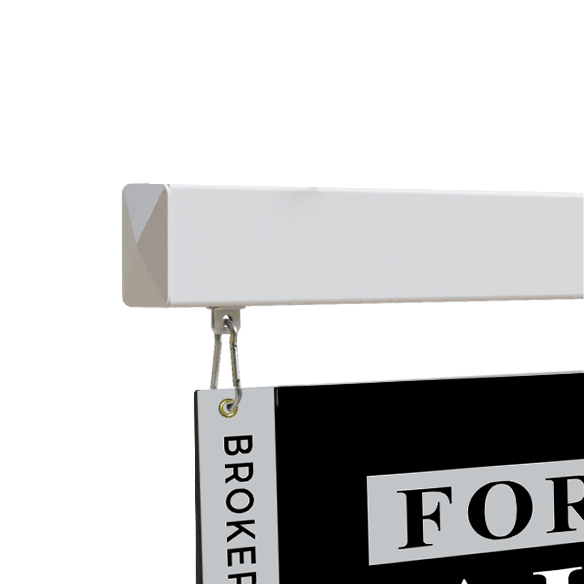 5ft Professional Real Estate Vinyl L - Frame Post 36" W, with Sliding Clips