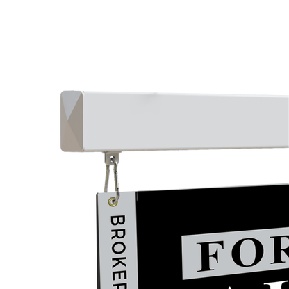 5ft Professional Real Estate Vinyl L - Frame Post 36" W, with Sliding Clips