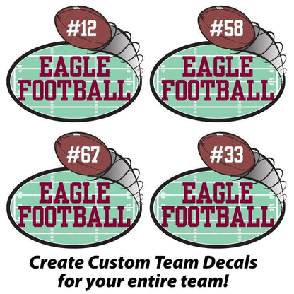 6" Custom Window Decals for Teams