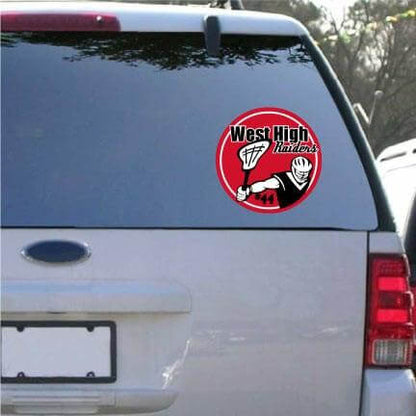 6" Custom Window Decals for Teams