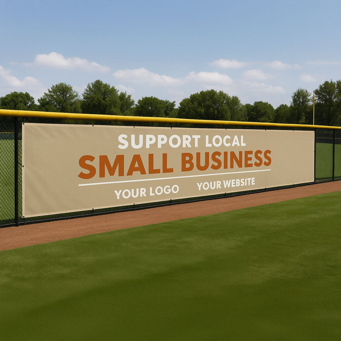 6x25 Mesh Banner – Custom Printed, Wind-Resistant Outdoor Signage ...
