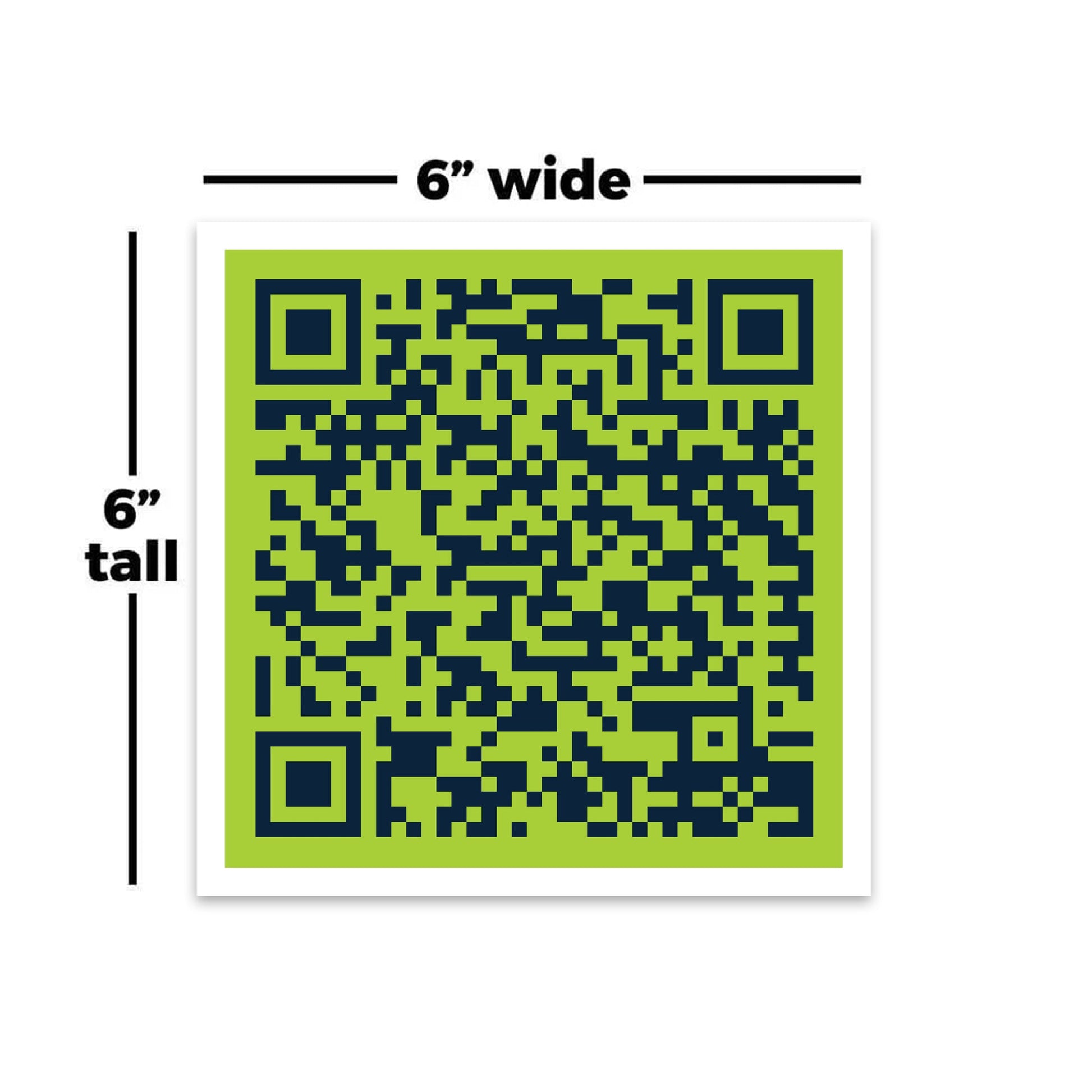 6"x6" QR Code Sign Rider for Political Yard Signs