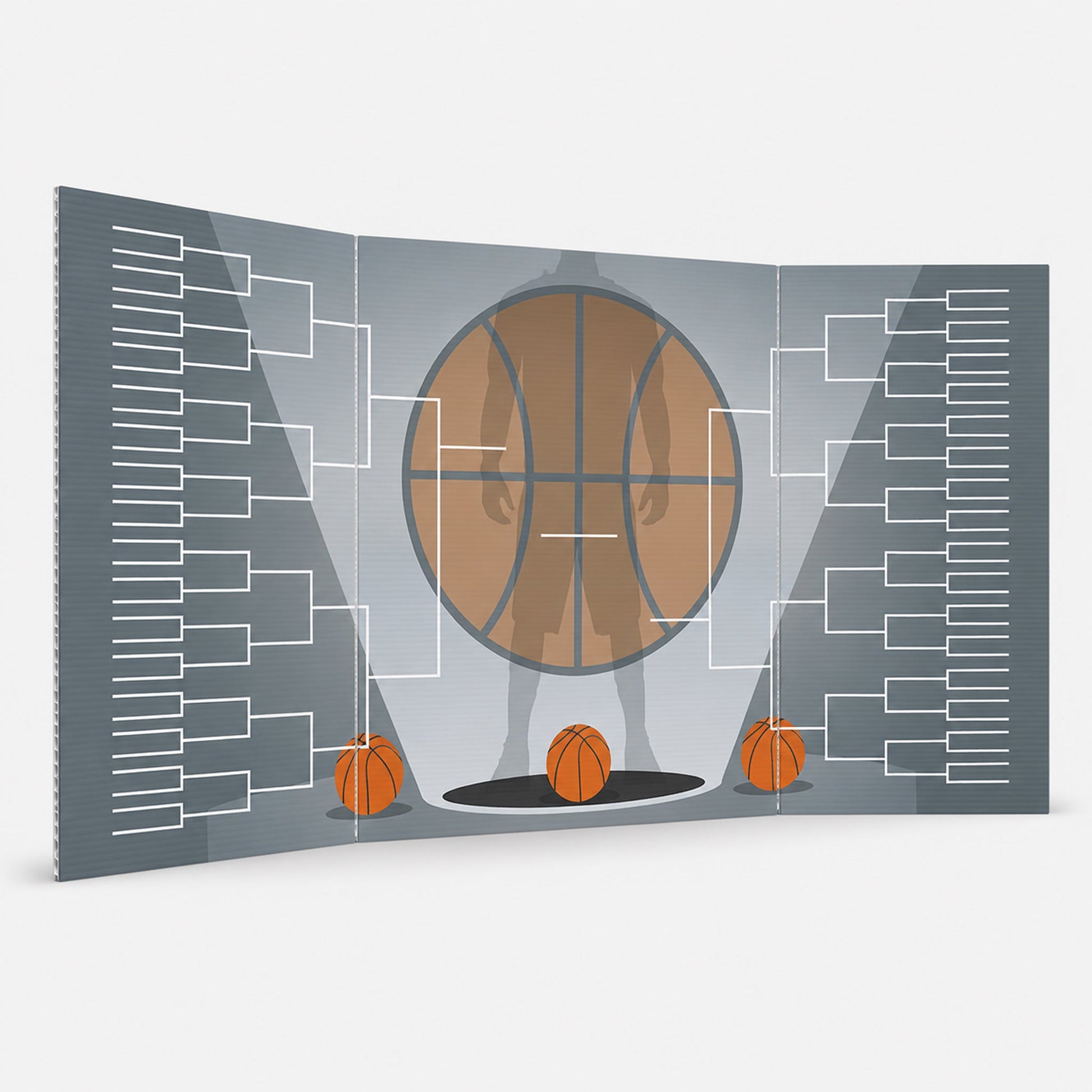 72"x36" Giant Basketball Tournament Bracket Sign
