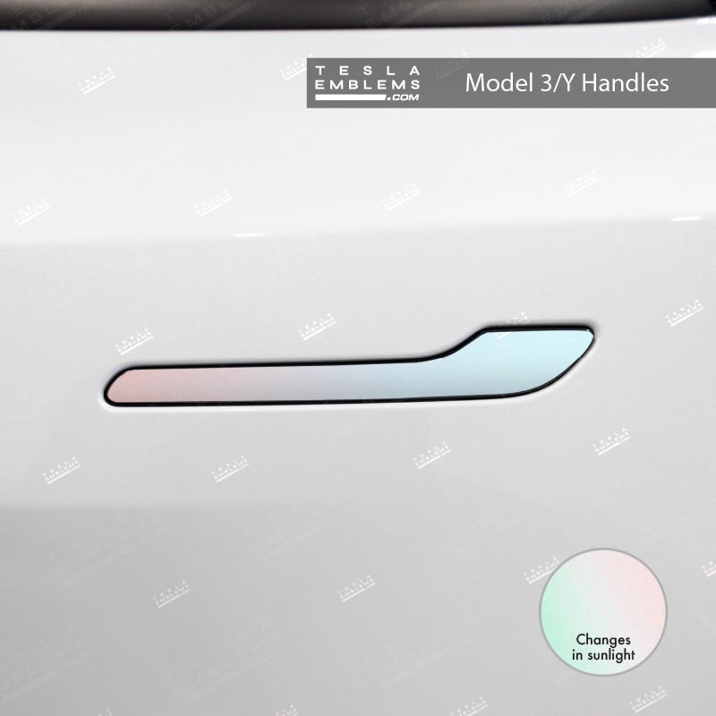 KPMF Matte Aurora Pearl Tesla Door Handle Decals (4pcs)