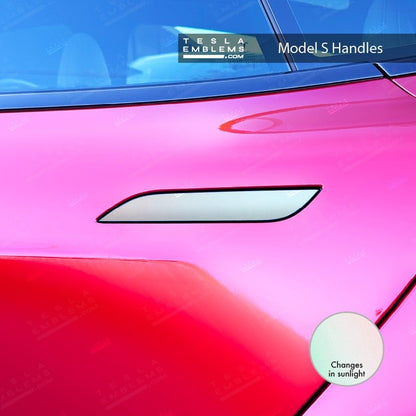 KPMF Matte Aurora Pearl Tesla Door Handle Decals (4pcs)
