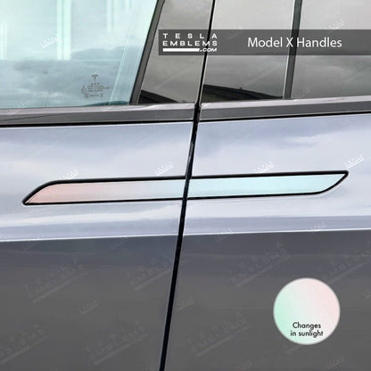 KPMF Matte Aurora Pearl Tesla Door Handle Decals (4pcs)