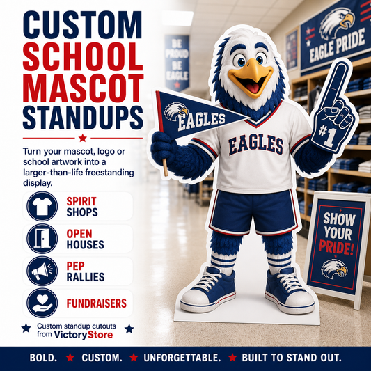 Custom School Mascot Standup Cutouts & School Spirit Displays